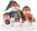 Miami Dolphins NFL Table Top Snowman Family