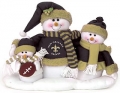 New Orleans Saints NFL Table Top Snowman Family