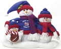 New York Giants NFL Table Top Snowman Family