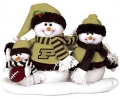 Purdue Boilermakers NCAA Table Top Football Snowman Family
