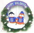 Florida Gators 20" Team Snowman Wreath