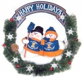 Illinois Fighting Illini 20" Team Snowman Wreath