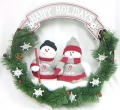 Ohio State Buckeyes 20" Team Snowman Wreath