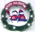 St. Louis Cardinals 20" MLB Team Snowman Wreath