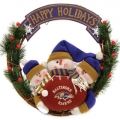 Baltimore Ravens 20" Three Snowmen Football Family Wreath