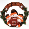 Cleveland Browns 20" Three Snowmen Football Family Wreath