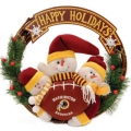 Washington Redskins 20" Three Snowmen Football Family Wreath