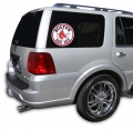 Boston Red Sox MLB Logo ""Cutz"" One Way Glass Covering by Glass Tatz