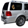 Wyoming Cowboys NCAA Logo Glass Tatz ""Cutz"" Window Graphic/Decals