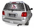 St. Louis Cardinals MLB Logo ""Rearz w/ Shatter Effect"" Back Windshield Covering by Glass Tatz