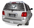 Philadelphia Eagles Glass Tatz NFL Logo ""Rearz w/ Shatter Effect"" Back Windshield Graphic/Decal