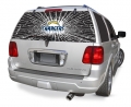 San Diego Chargers Glass Tatz NFL Logo ""Rearz w/ Shatter Effect"" Back Windshield Graphic/Decal