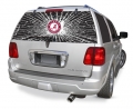 Alabama Crimson Tide NCAA Logo Glass Tatz ""Rearz Shatter Effect" Back Windshield Graphic/Decal