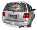 Oklahoma State Cowboys NCAA Logo ""Rearz w/ Shatter Effect"" Back Windshield Decal