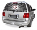 Texas A&M Aggies NCAA Logo ""Rearz w/ Shatter Effect"" Back Windshield Decal