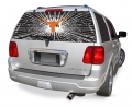 Texas Longhorns NCAA Logo ""Rearz w/ Shatter Effect"" Back Windshield Decal