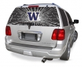 Washington Huskies NCAA Logo Glass Tatz ""Rearz w/ Shatter Effect"" Back Windshield Graphic/Decal