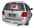 Wisconsin Badgers NCAA Logo ""Rearz w/ Shatter Effect"" Back Windshield Decal