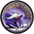 Minnesota Vikings NFL Round Wall Clock by Wincraft