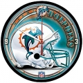 Miami Dolphins NFL Round Wall Clock by Wincraft