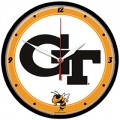 Georgia Tech Yellow Jackets NCAA Round Wall Clock