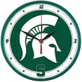 Michigan State Spartans NCAA Round Wall Clock