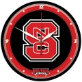 NC State Wolfpack NCAA Round Wall Clock