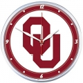 Oklahoma Sooners NCAA Round Wall Clock