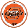 Oklahoma State Cowboys NCAA Round Wall Clock