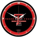 Texas Tech Red Raiders NCAA Round Wall Clock
