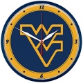 West Virginia Mountaineers NCAA Round Wall Clock