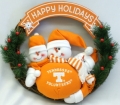 Tennessee Volunteers 20" Three Snowmen Football Family Wreath