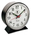 Equity Black Keywound Alarm Clock with Luminous Hands