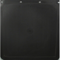 Plain Black Polyurethane 24" x 24" Semi-Truck Mud Flap