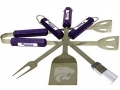 Kansas State Wildcats Stainless Steel BBQ Utensil Set