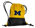 Michigan Wolverines NCAA Yellow School String Pack Backpack