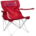 Ole Miss Rebels Red NCAA Nylon Tailgate Chair