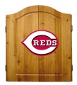 Cincinnati Reds MLB Licensed Complete Dartboard & Cabinet Set