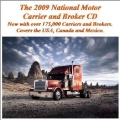 The New 2009 Motor Carrier & Broker List - CD Rom