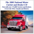 2008 Motor Carrier & Brokers List CD Rom