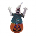 Miami Dolphins 16" Fiber Optic Ghost Pumpkin