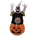 Pittsburgh Steelers 16" Fiber Optic Ghost Pumpkin