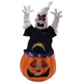 San Diego Chargers 16" Fiber Optic Ghost Pumpkin