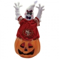 San Francisco 49ers 16" Fiber Optic Ghost Pumpkin