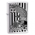 Zippo John Wayne 1969 Brushed Chrome Finish Lighter with Tin Package & Sleeve