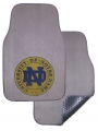 Notre Dame Fighting Irish Seal Logo 2pc Grey Universal Car Floor Mats
