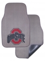 Ohio State Buckeyes 2pc Grey Universal Car Floor Mats