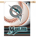 Florida Marlins MLB 27" x 37" Vertical Outdoor Flag
