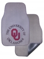 Oklahoma Sooners 2pc Grey Universal Car Floor Mats