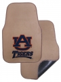 Auburn Tigers Universal 2pc Beige Car Floor Mats
